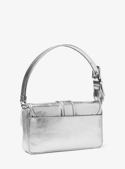 Colby Medium Metallic Leather Shoulder Bag - Image 3