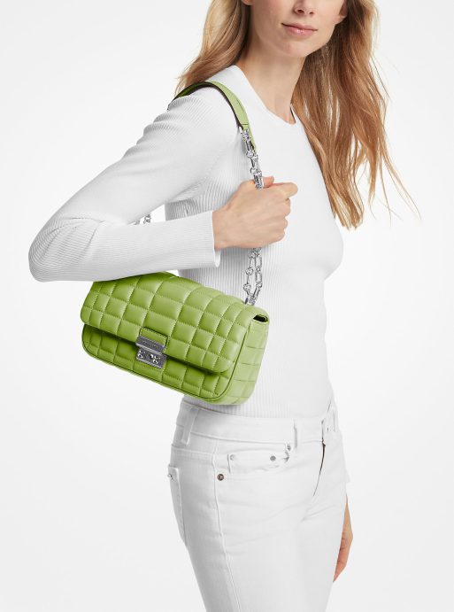 Tribeca Large Quilted Leather Shoulder Bag - Image 3