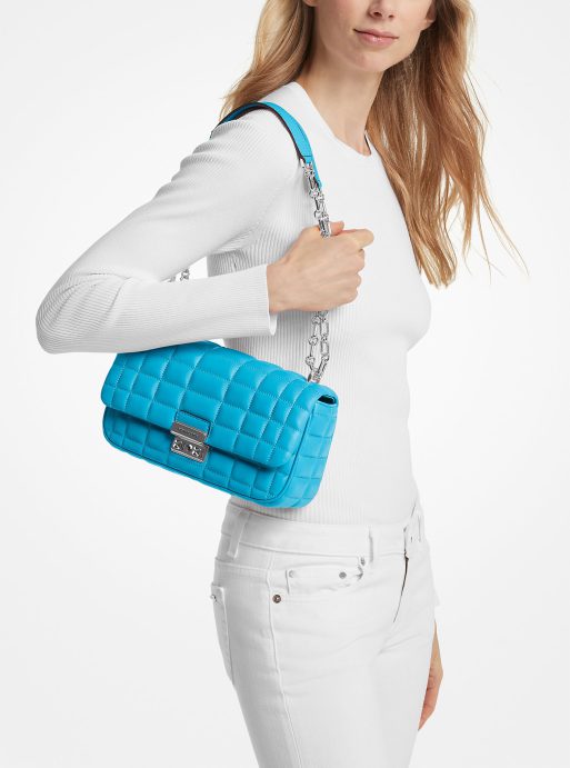 Tribeca Large Quilted Leather Shoulder Bag - Image 3