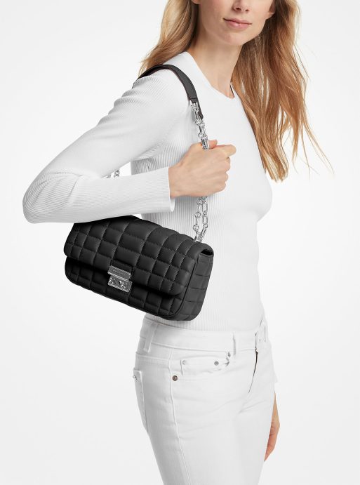 Tribeca Large Quilted Leather Shoulder Bag - Image 3