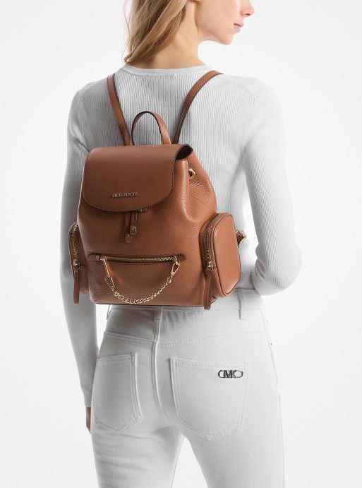 Jet Set Medium Pebbled Leather Backpack - Image 4