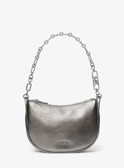 Kendall Small Metallic Leather Shoulder Bag - Image 4