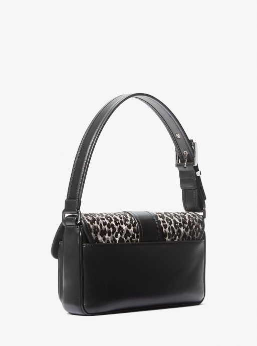 Colby Medium Leopard Print Calf Hair Shoulder Bag - Image 3