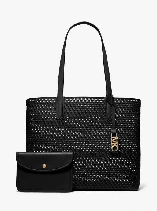 Eliza Extra-Large Hand-Woven Leather Tote Bag - Image 3