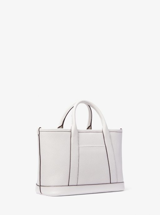 Luisa Small Pebbled Leather Satchel - Image 3