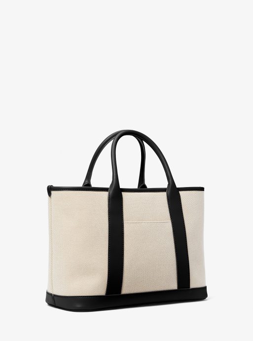 Luisa Medium Cotton Canvas Satchel - Image 3